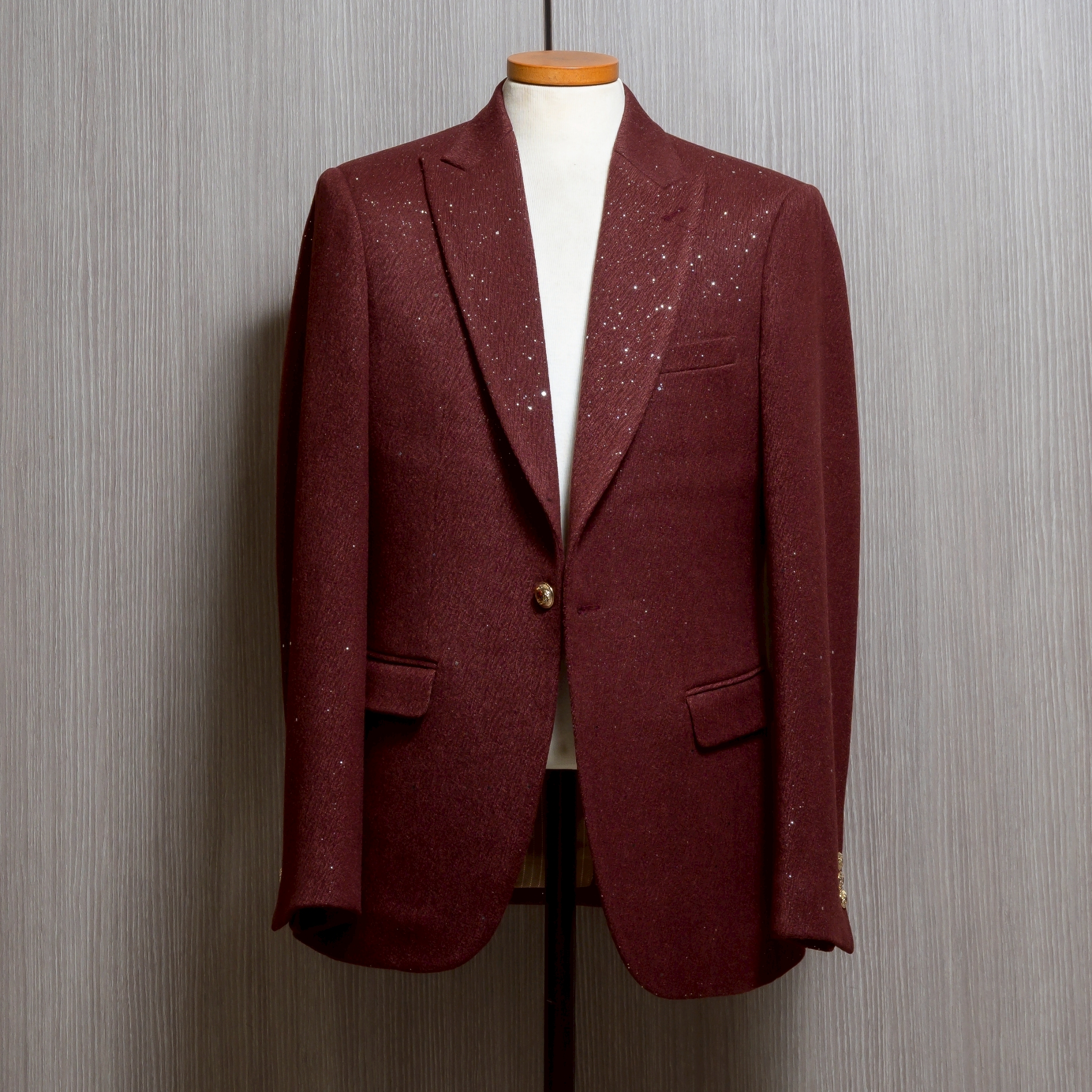 バーガンディラメ ジャケット - 画像 (2)