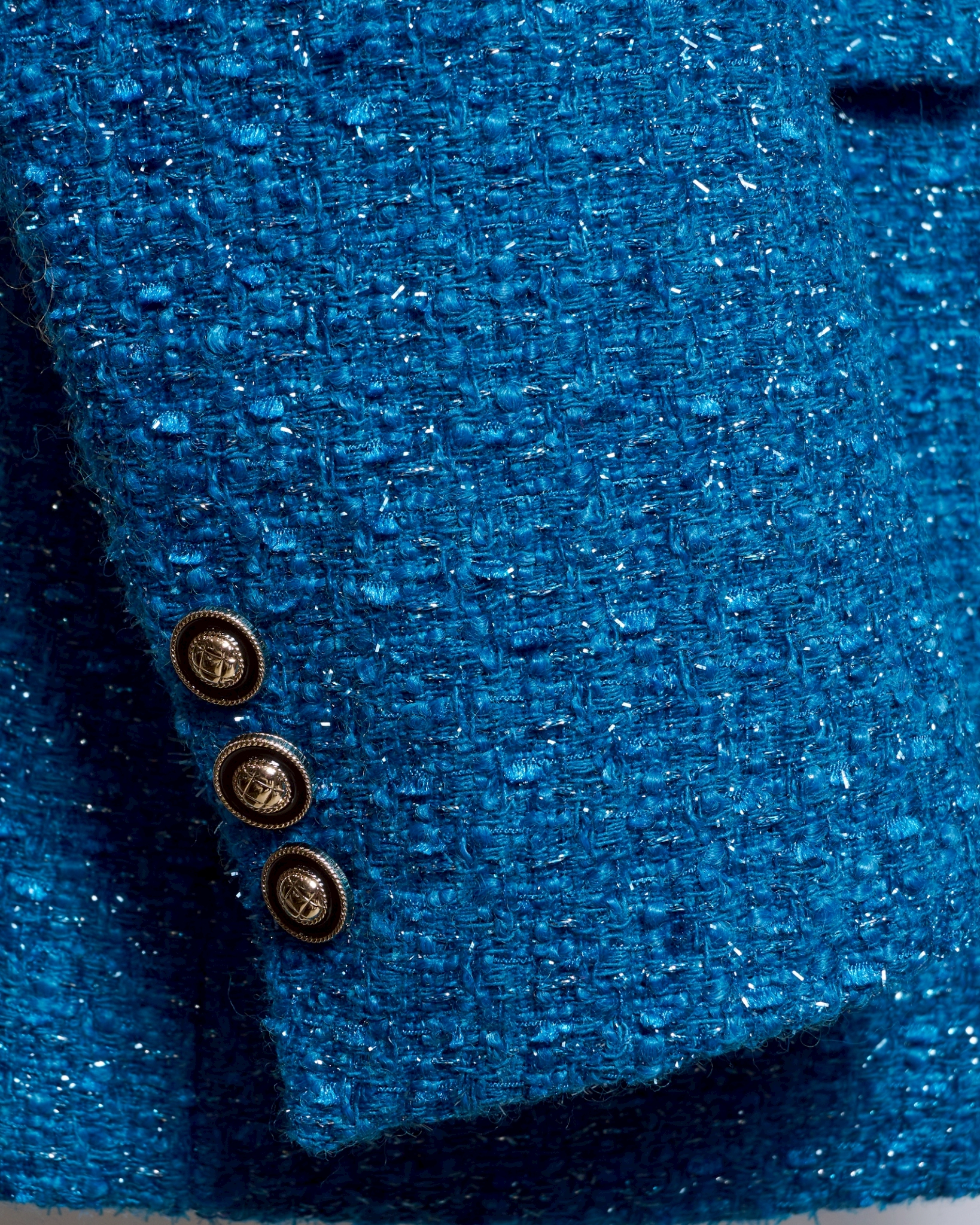 ブルーラメツイードジャケット