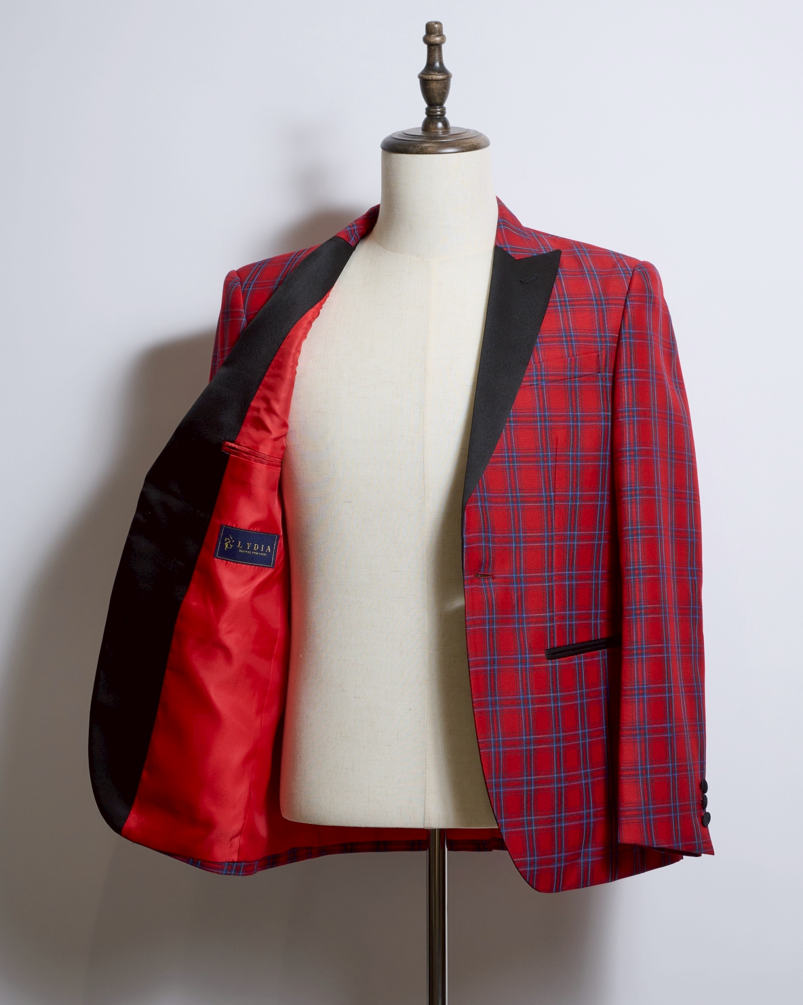 レッドタータン タキシードジャケット - 画像 (2)