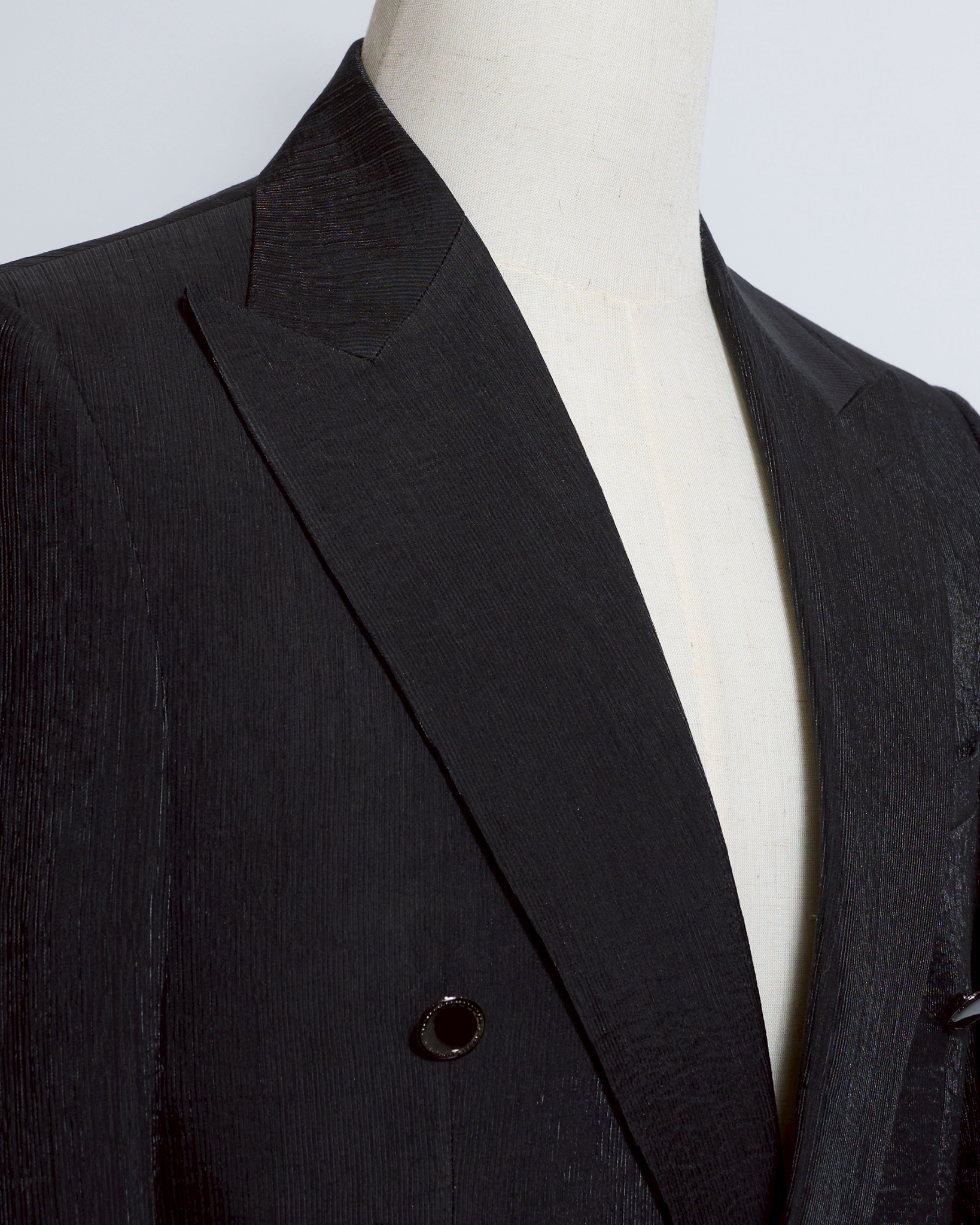 ブラックシャドーダブルジャケット裏地レオパード