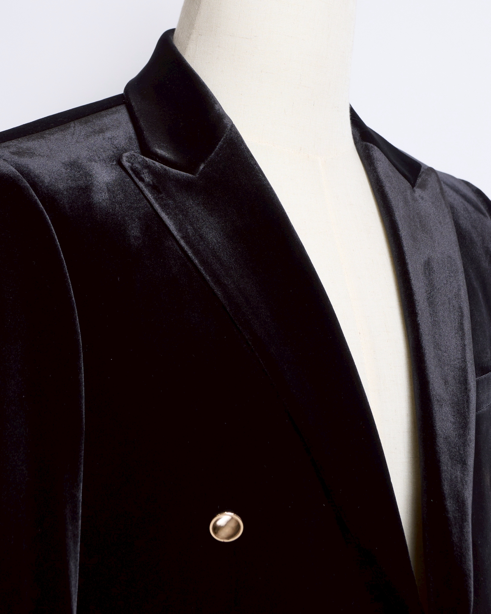 ブラックベロアダブルジャケット