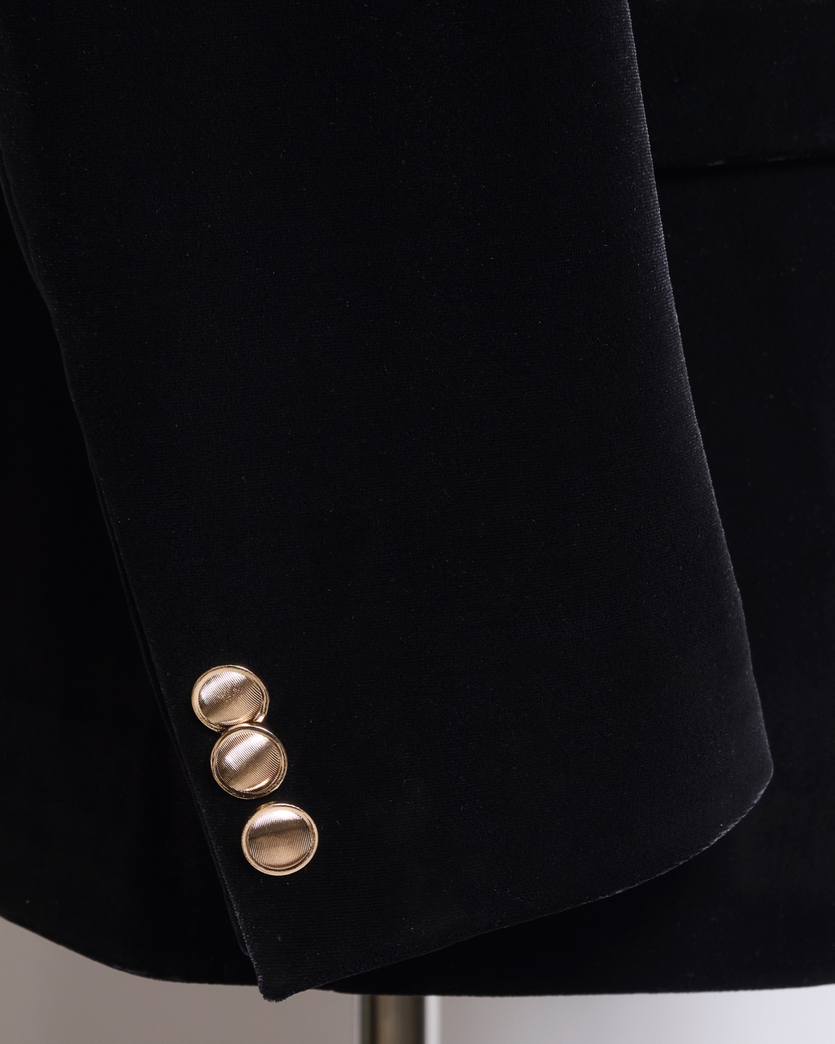 ブラックベロアダブルジャケット