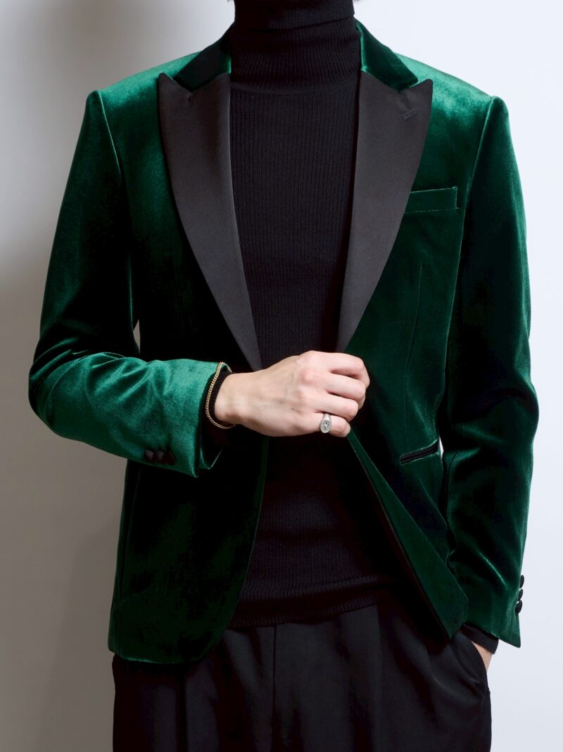 グリーンベロアシングルジャケット